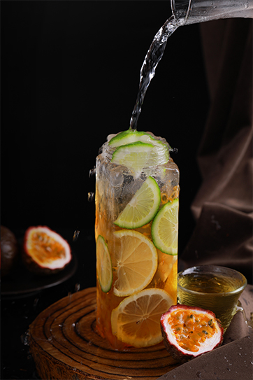 百香果綠茶氣泡水